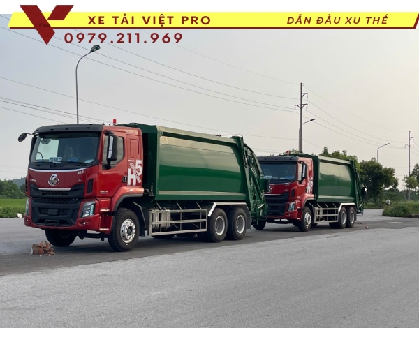 Xe Cuốn Ép Rác Chenglong H5 270HP 22 Khối
