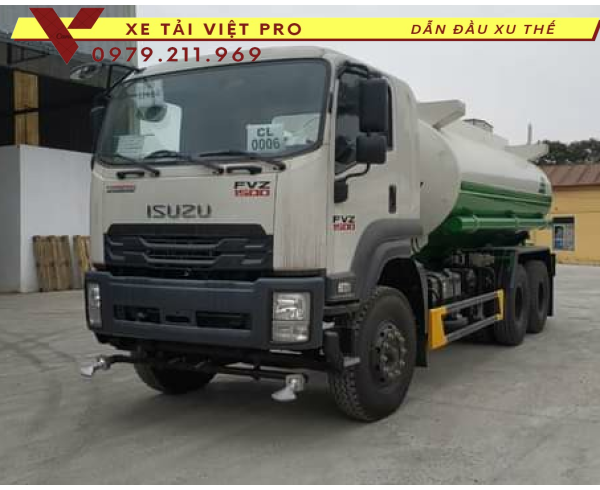 Isuzu Xe phun nước rửa đường 14 khối