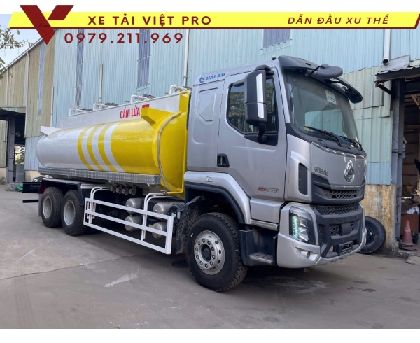 Xe Tải Chenglong 3 Chân Téc Chở Xăng Dầu 24 Khối