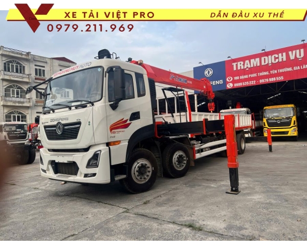 Xe Tải Dongfeng 4 Chân Gắn Cẩu 3105