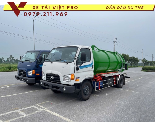 Hyundai W11S Téc Hút Chở Chất Thải 5.2 Khối