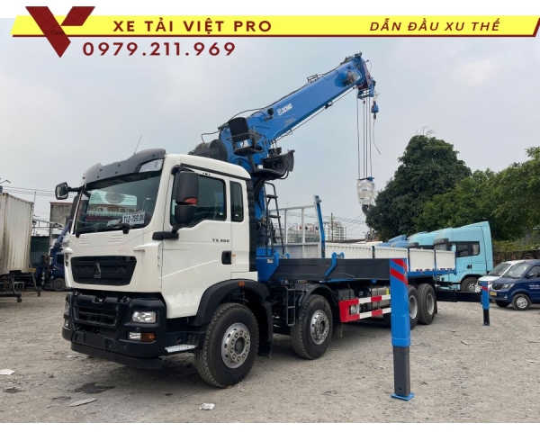 Xe Tải TX350 Gắn Cẩu XCMG 20 Tấn