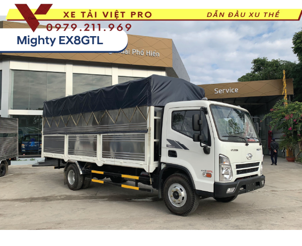 Báo giá xe Hyundai EX8 thùng mui bạt mới nhất hiện nay