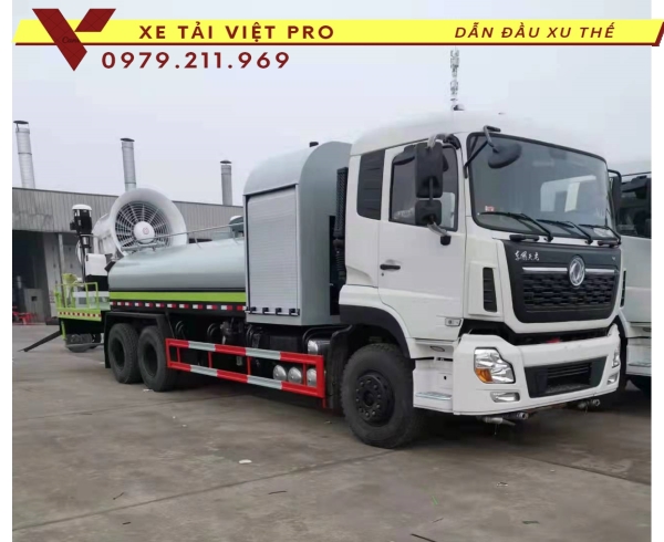 Dongfeng 3c chở nước phun sương giải pháp dập bụi nhanh