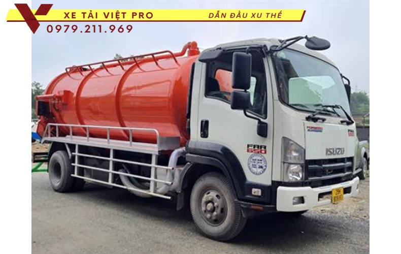 Xe ô tô hút chất thải ISUZU 6 khối
