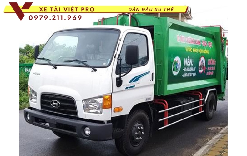 Xe HYUNDAI 110SP cuốn ép rác 10 khối