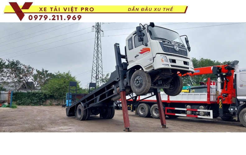 Xe tải Dongfeng 2 chân nâng đầu giá bao nhiêu?