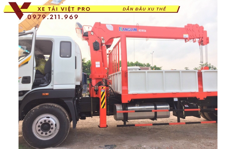 Xe tải Auman C160 gắn cẩu Kangim 5T