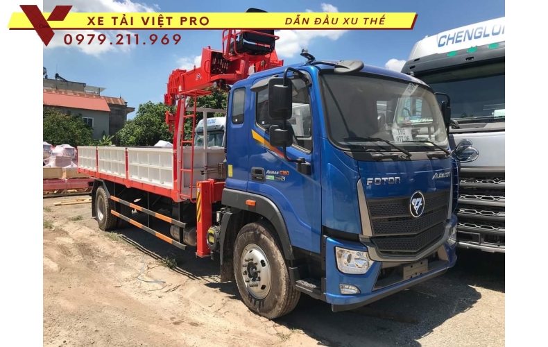 Xe tải Auman C160 gắn cẩu Kangim 5T