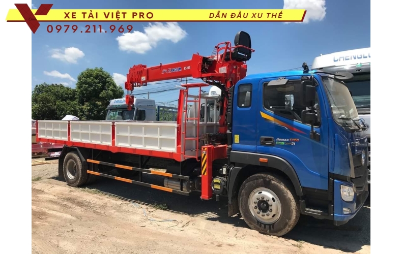 Xe tải Auman C160 gắn cẩu Kangim 5T