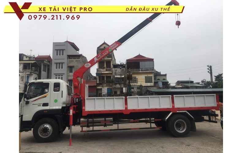 Auman C160 gắn cẩu Unic 5 tấn 4 đốt