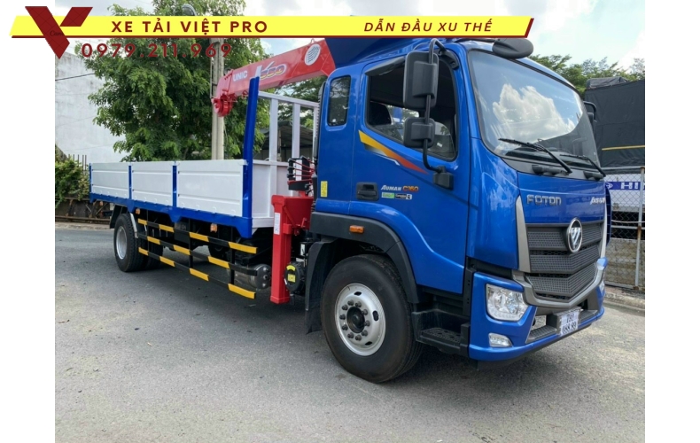 Xe tải Auman C160 gắn cẩu Unic 3 tấn 4 đốt giá mới nhất năm 2024