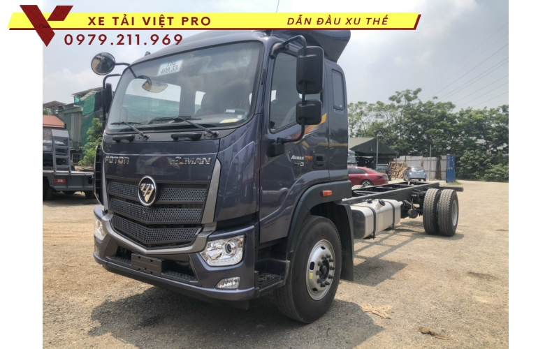 Xe tải Auman C160 nâng đầu chở máy công trình giá bao nhiêu?