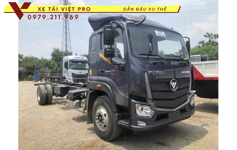 Xe tải Auman C160 nâng đầu chở máy công trình giá bao nhiêu?