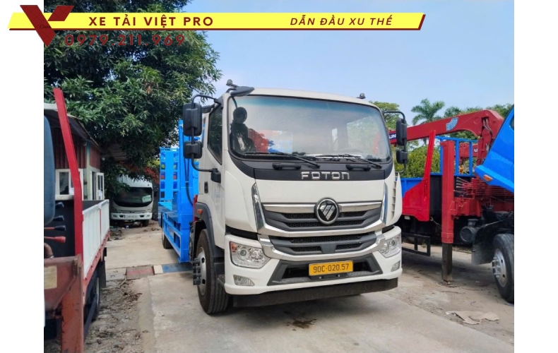 Xe Tải Aumark Q70 Nâng Đầu Gắn Cẩu Càng Kéo