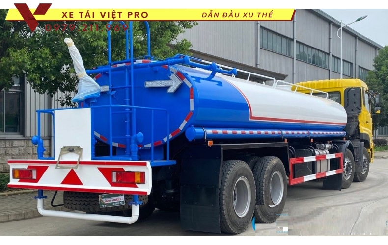 Xe tải dongfeng 4 chân téc chở nước 17 khối - Đánh giá xe