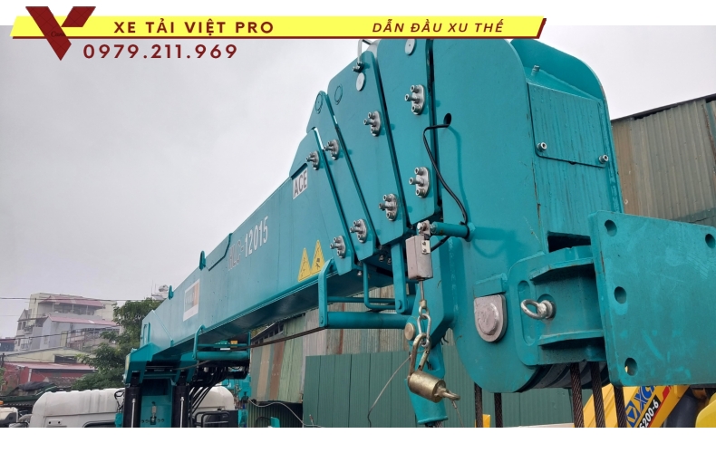 Xe tải Isuzu gắn cẩu Hyundai 12 tấn - hàng chất lượng cao bền bỉ và tiết kiệm nhiên liệu