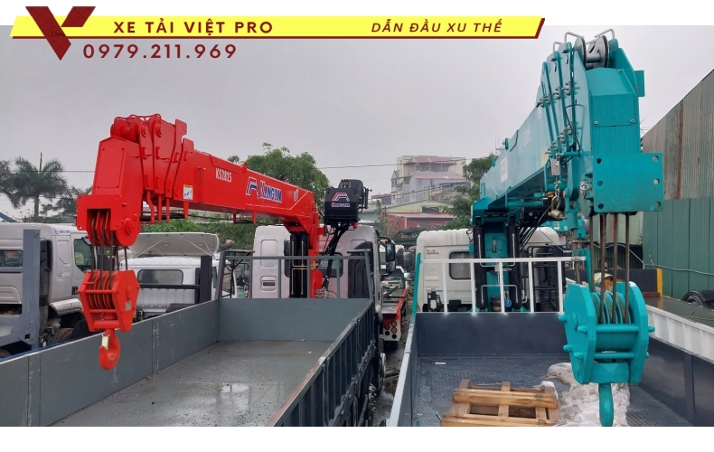 Xe tải Isuzu gắn cẩu Hyundai 12 tấn - hàng chất lượng cao bền bỉ và tiết kiệm nhiên liệu