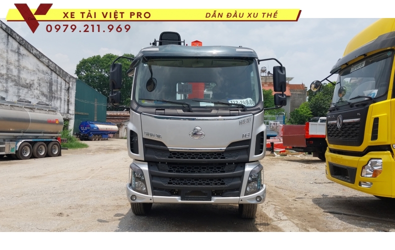 Xe tải Chenglong M3 gắn cẩu Kanglim 7T
