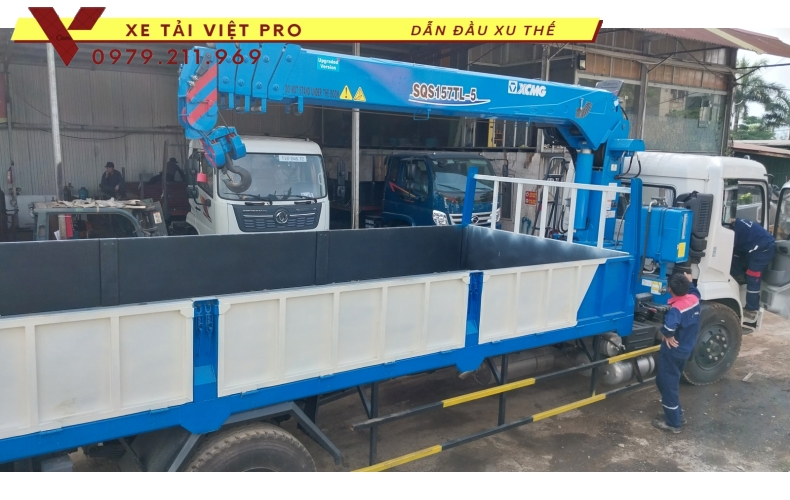 Xe tải Dongfeng 2c gắn cẩu XCMG 5 tấn đầu tư vừa phải - ứng dụng rộng rãi