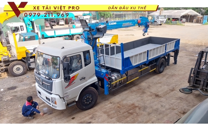 Xe tải Dongfeng 2c gắn cẩu XCMG 5 tấn đầu tư vừa phải - ứng dụng rộng rãi