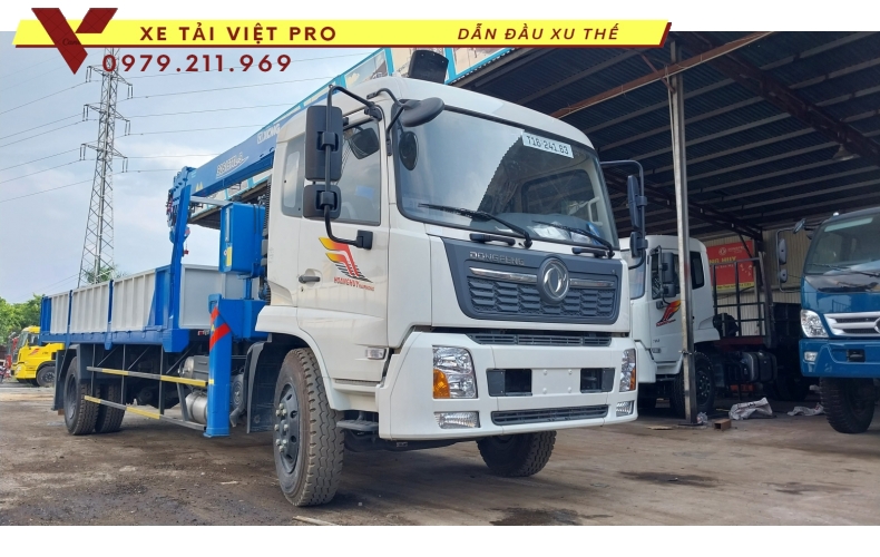 Xe tải Dongfeng 2c gắn cẩu XCMG 5 tấn đầu tư vừa phải - ứng dụng rộng rãi