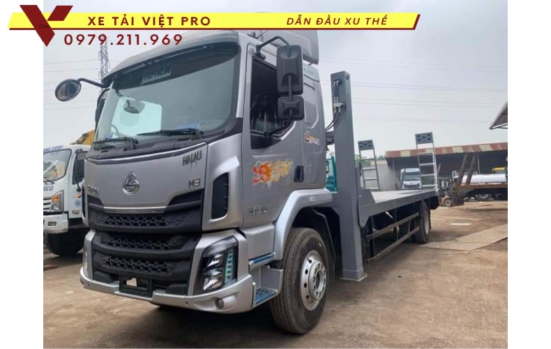 Xe chenglong 2 chân chở xe máy chuyên dùng