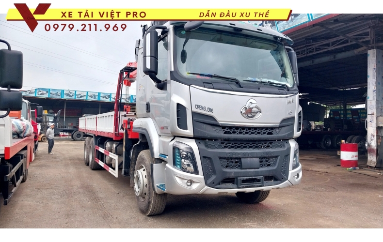 Xe tải Chenglong 3 chân gắn cẩu Kanglim 8T - Báo giá và thông số kỹ thuật
