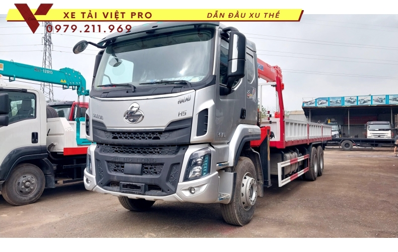 Xe tải Chenglong 3 chân gắn cẩu Kanglim 8T - Báo giá và thông số kỹ thuật