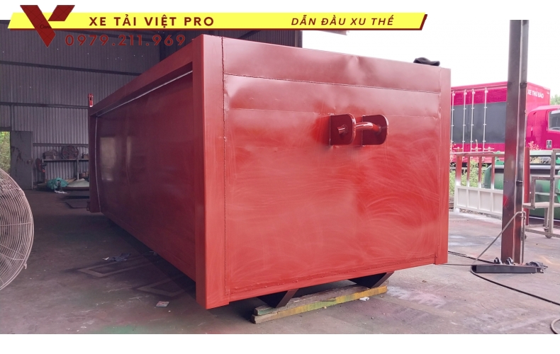 Chenglong 3 chân thùng chở Hooklift