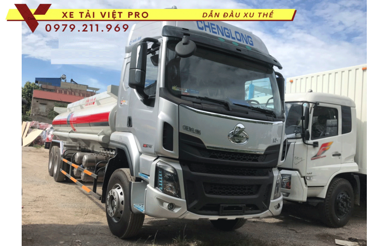 Chi tiết Xe téc chở xăng dầu Chenglong 3 chân có giá bao nhiêu?
