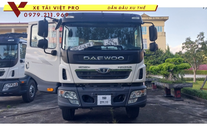 Deawoo 3 chân tải thùng mui báo giá mới nhất năm 2024