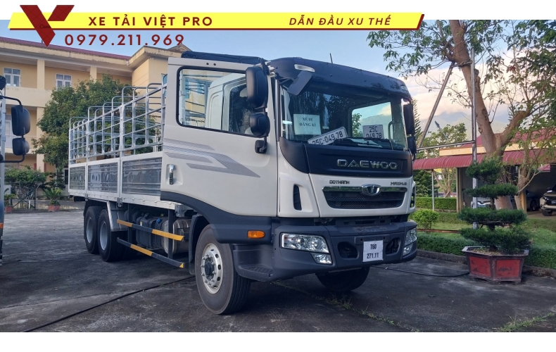 Deawoo 3 chân tải thùng mui báo giá mới nhất năm 2024