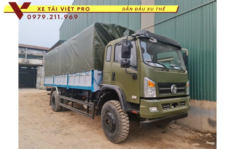 Xe Dongfeng 2 cầu 7 tấn tải thùng mui bạt - Báo giá mới nhất