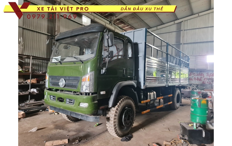 Xe Dongfeng 2 cầu 7 tấn tải thùng mui bạt - Báo giá mới nhất