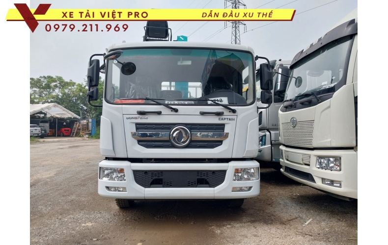 Xe dongfeng 2 chân gắn cẩu Hyundai 7 tấn 6 đốt - Đánh giá xe