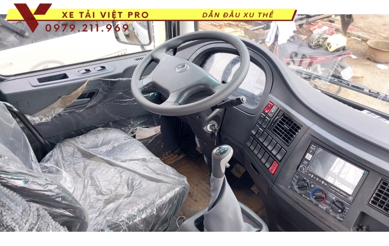 Xe dongfeng 2 chân gắn cẩu Hyundai 7 tấn 6 đốt - Đánh giá xe