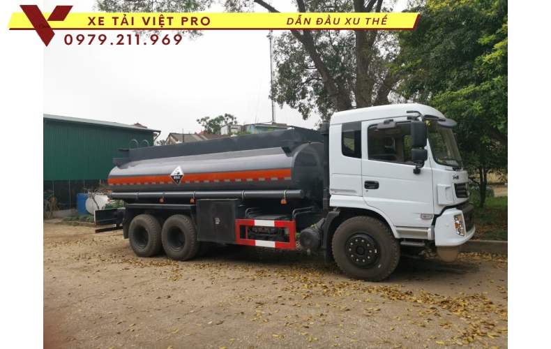 Báo giá Dongfeng 3 chân téc chở hóa chất 14m3 mới nhất tại Hà Nội