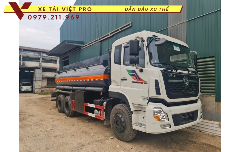 Báo giá Dongfeng 3 chân téc chở hóa chất 14m3 mới nhất tại Hà Nội