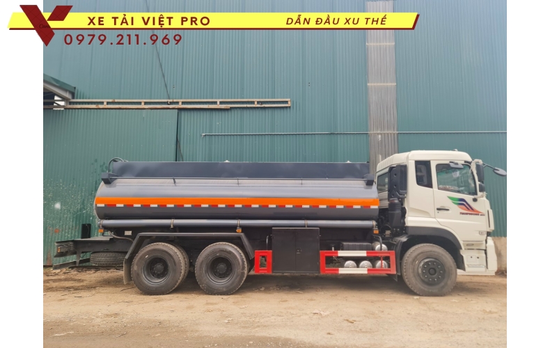 Báo giá Dongfeng 3 chân téc chở hóa chất 14m3 mới nhất tại Hà Nội