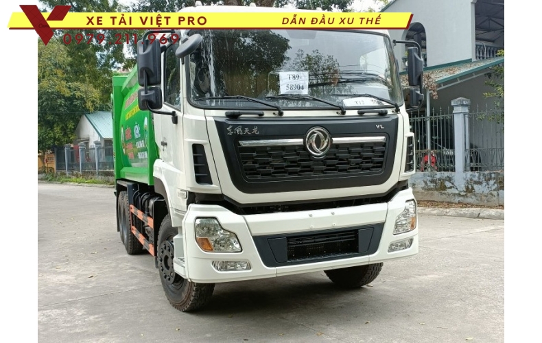 Báo giá Dongfeng 3 chân Xe cuốn ép chở rác 22 khối