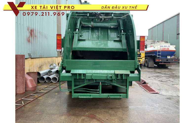 Báo giá Dongfeng 3 chân Xe cuốn ép chở rác 22 khối