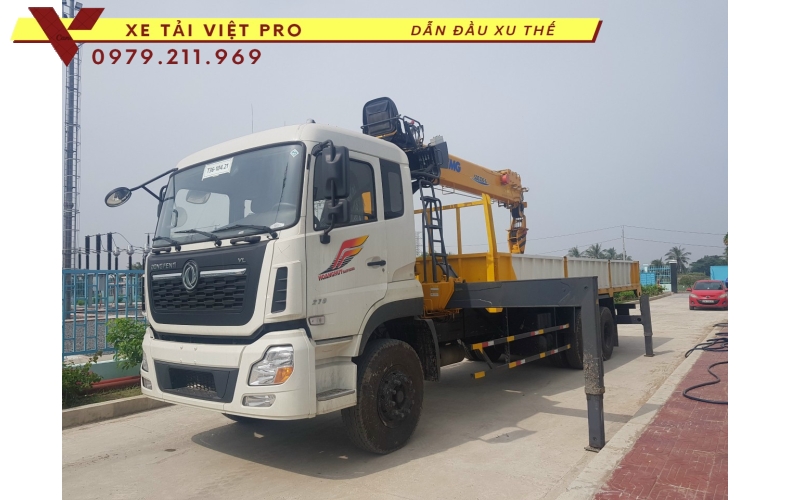 Dongfeng 3c gắn cẩu XCMG 8 tấn báo giá xe mới nhất tại Đông Anh - Hà Nội