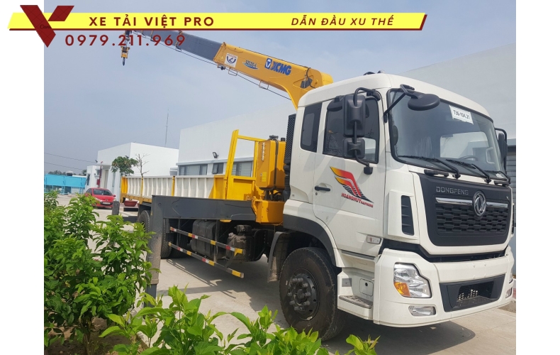 Dongfeng 3c gắn cẩu XCMG 8 tấn báo giá xe mới nhất tại Đông Anh - Hà Nội