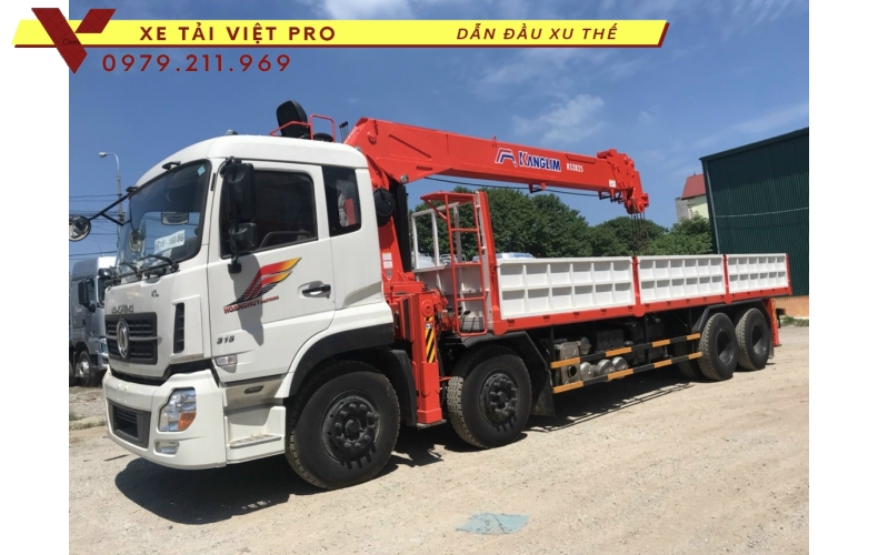 Đánh giá Xe tải Dongfeng 4 chân gắn cẩu Atom 12 tấn sẽ như thế nào???