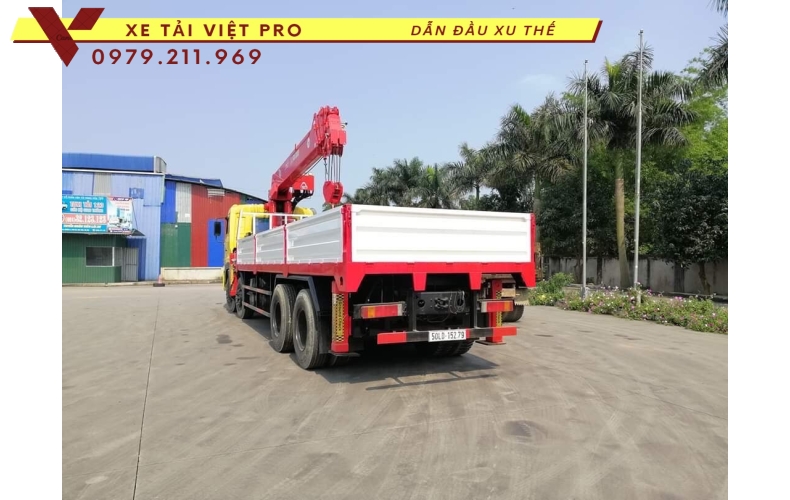 Đánh giá Xe tải Dongfeng 4 chân gắn cẩu Atom 12 tấn sẽ như thế nào???