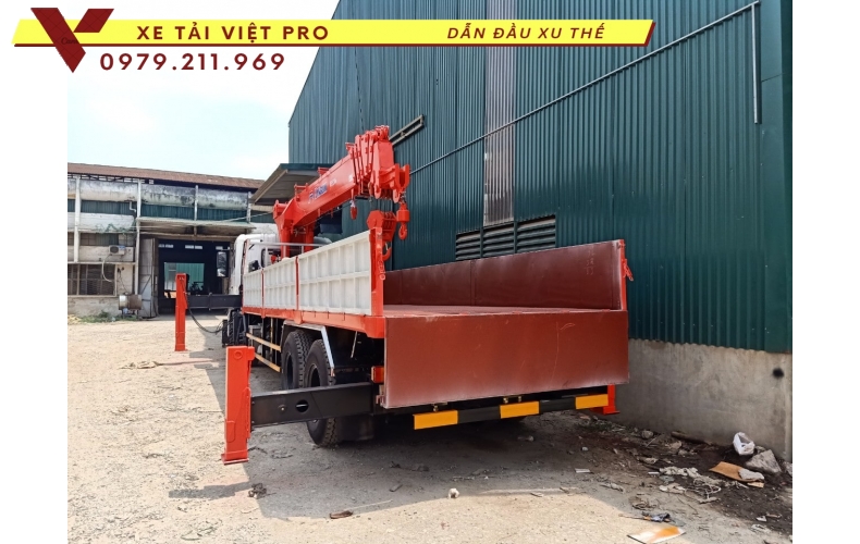 Xe tải Dongfeng 4 chân gắn cẩu Kanglim 15 tấn 6 đốt - Giá tốt chất lượng cao