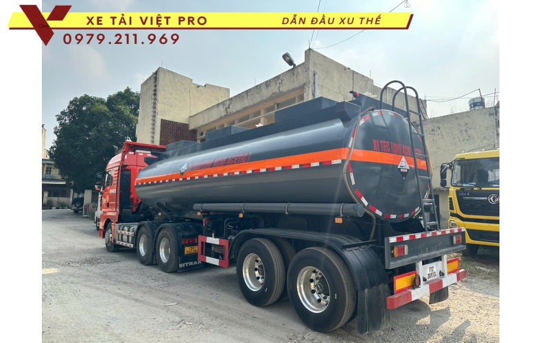 Báo giá xe Dongfeng 4 chân téc chở hóa chất 16.000 lít