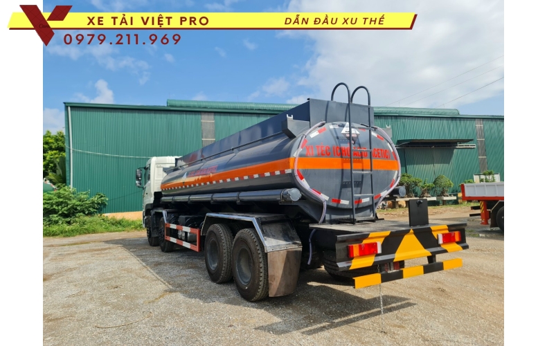 Báo giá xe Dongfeng 4 chân téc chở hóa chất 16.000 lít