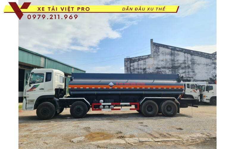Báo giá xe Dongfeng 4 chân téc chở hóa chất 16.000 lít